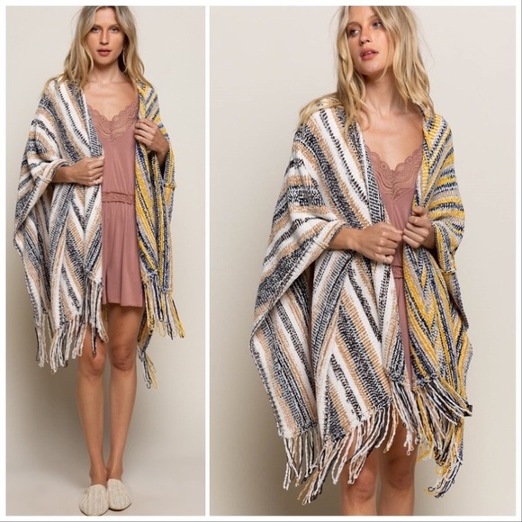 POL Stripe a Pose Shawl Combo - Picture 8 of 12